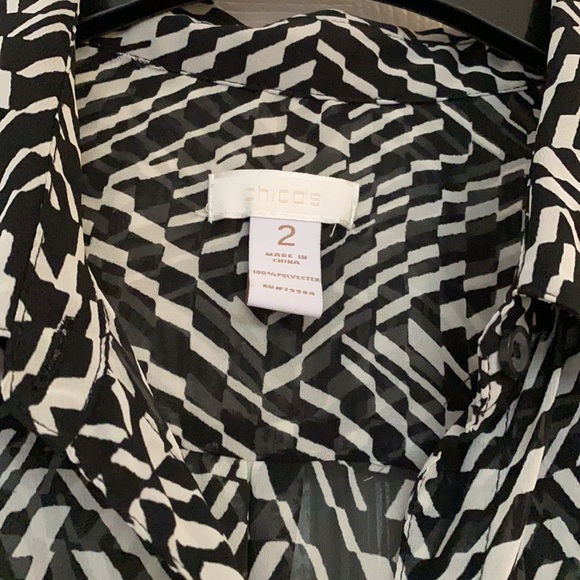 Chico’s ladies blouse size 2 - Picture 2 of 8